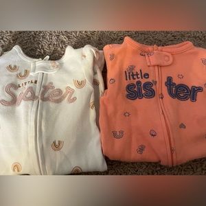 Newborn little sister sleepers